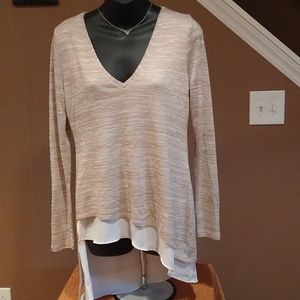 White House Black Market assymetric hem sweater